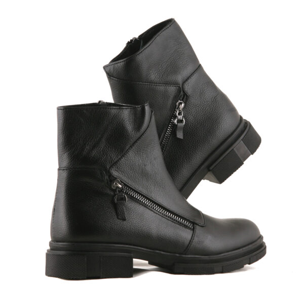 نیم بوت زنانه چرم مدل ملورین کد 647-MC