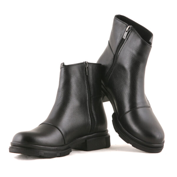 نیم بوت زنانه چرم مدل ملورین کد 647-MC