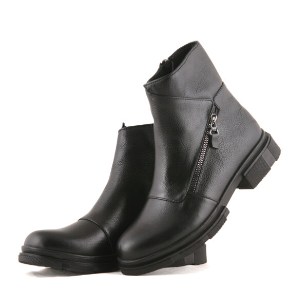 نیم بوت زنانه چرم مدل ملورین کد 647-MC