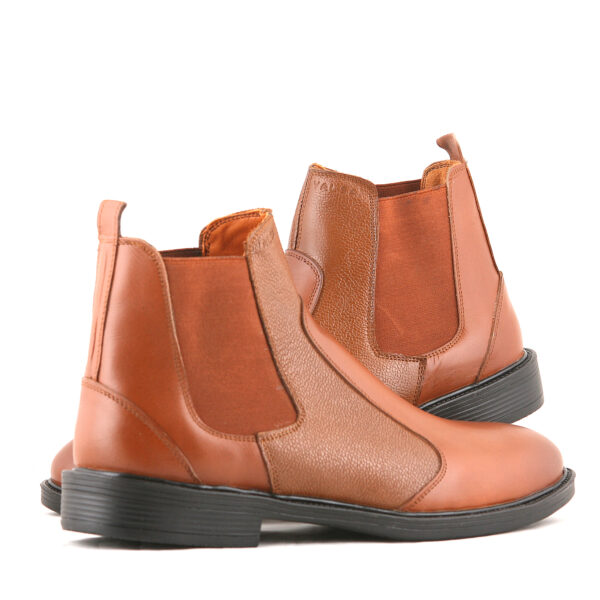 نیم بوت مردانه چرم مدل آرکا کد 562-MC