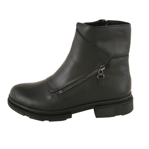 نیم بوت زنانه چرم مدل ملورین کد 647-MC